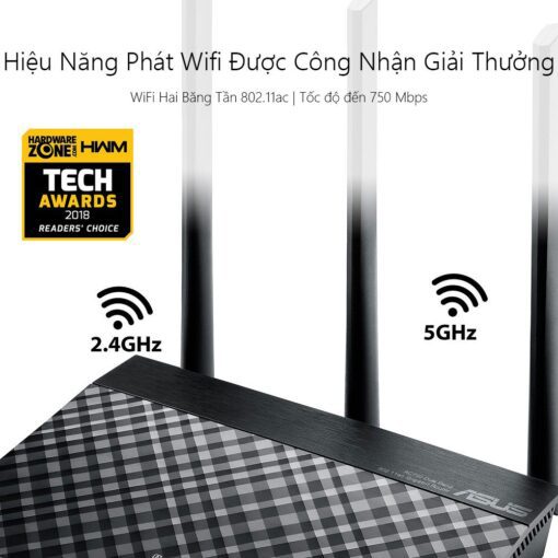 ASUS RT-AC53U Router  –  300+867Mbps, Gigabit LAN, MU-MIMO - Ảnh 2