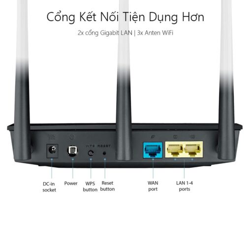 ASUS RT-AC53U Router  –  300+867Mbps, Gigabit LAN, MU-MIMO - Ảnh 5